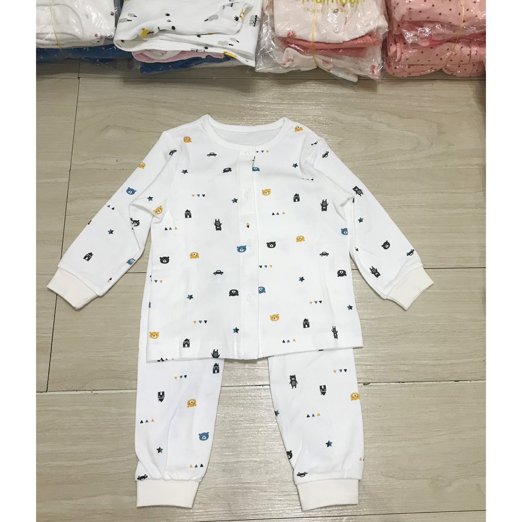 Đồ bộ xuất Hàn dài tay cho bé cotton Hàn mềm- BD7