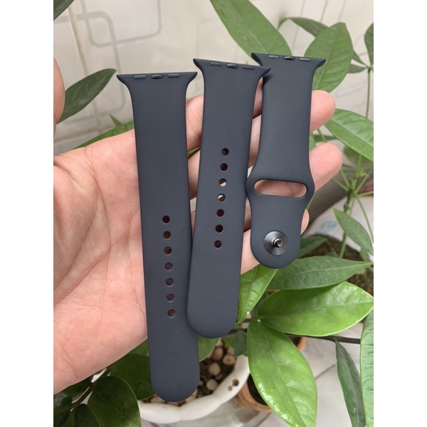 Dây cao su chính hãng sportbands cho đồng hồ 3 mãnh nguyên bộ size 38/40mm, size 42/44mm xám đen