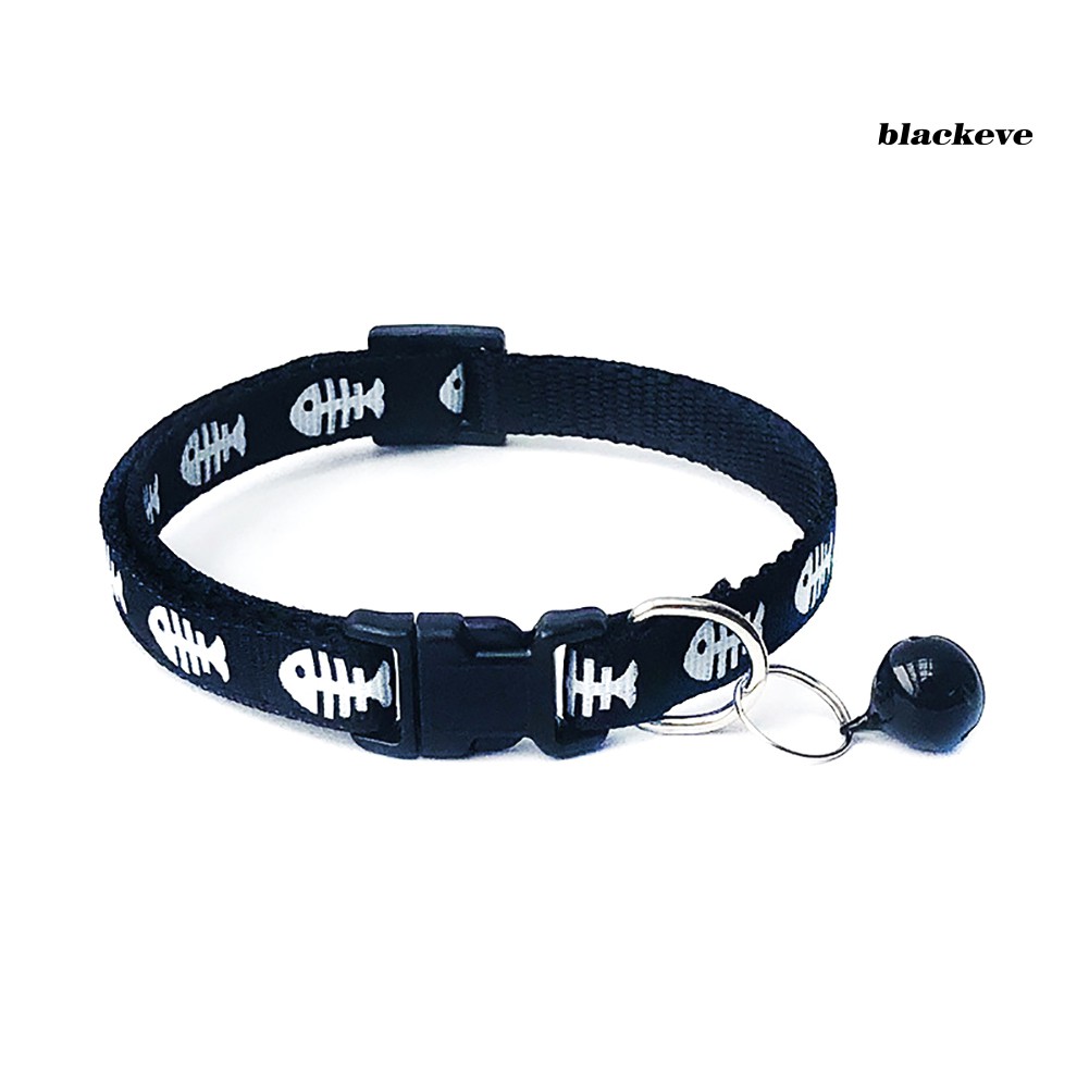 Vòng cổ có chuông họa tiết xương cá dành cho thú cưng