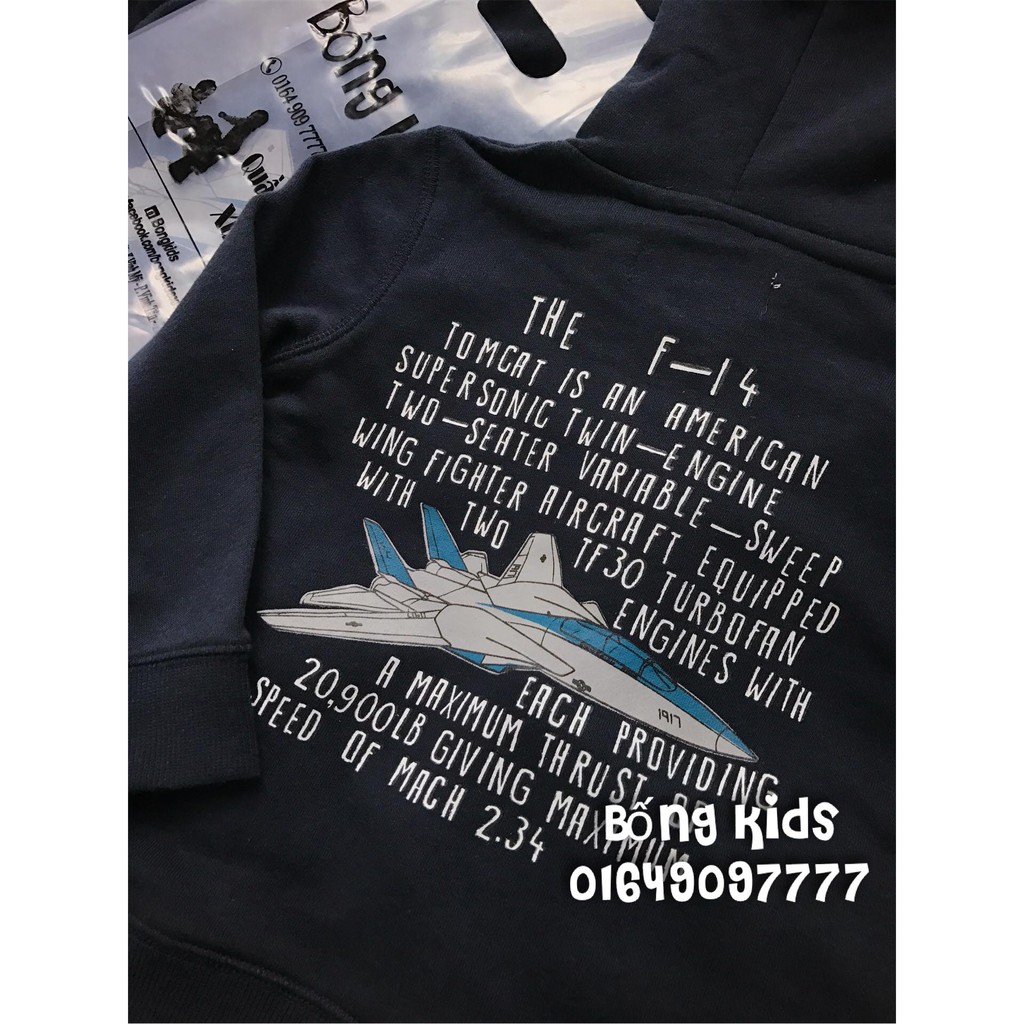 Áo Nỉ Bé Trai Máy Bay Vũ Trụ Navy Sovereign Codes 4y