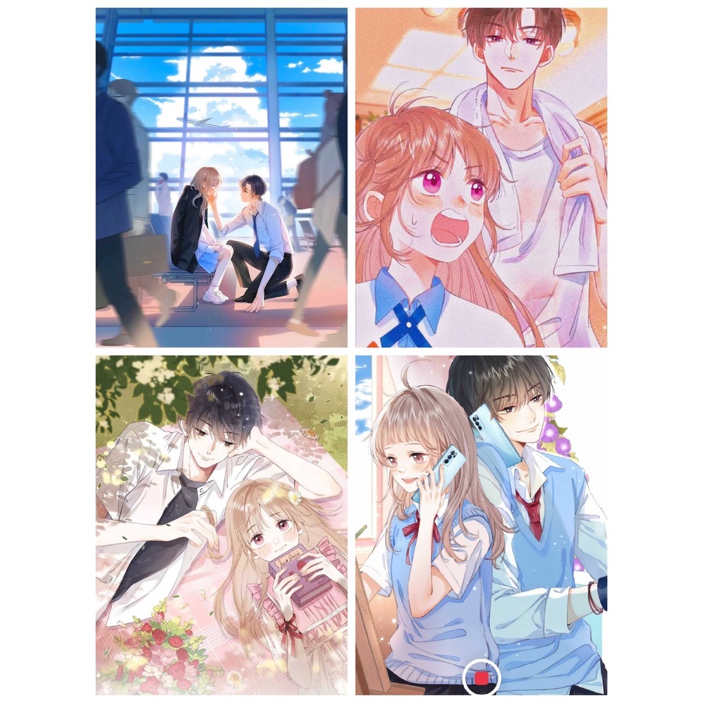 Poster in hình VỤNG TRỘM KHÔNG THỂ GIẤU manhua anime chibi treo tường xinh xắn