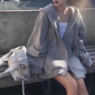 Áo khoác hoodie zip nỉ trơn nam nữ