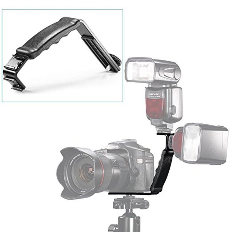 Tay cầm chữ L găn phụ kiện mở rộng cho gimbal, điện thoại, máy ảnh