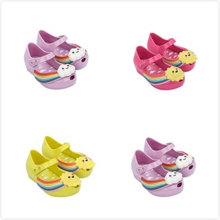 2022 new children's jelly shoes rainbow girls' sandals baby children's shoes summer fish mouth cartoon children's beach shoes