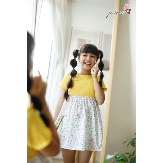 Đồ mặc nhà đầm thun cotton phối kate jubbie kids 84003