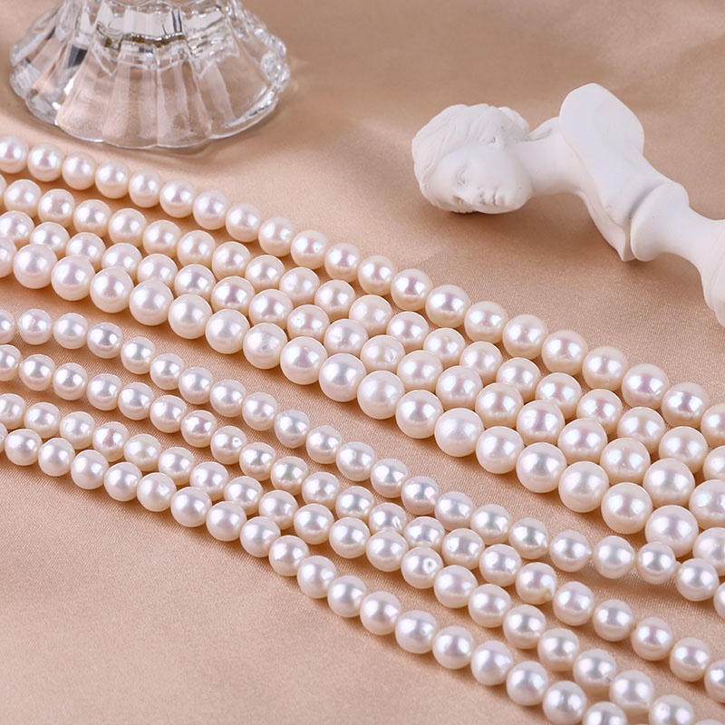 Chuỗi hạt ngọc trai nước ngọt 6mm8mm
