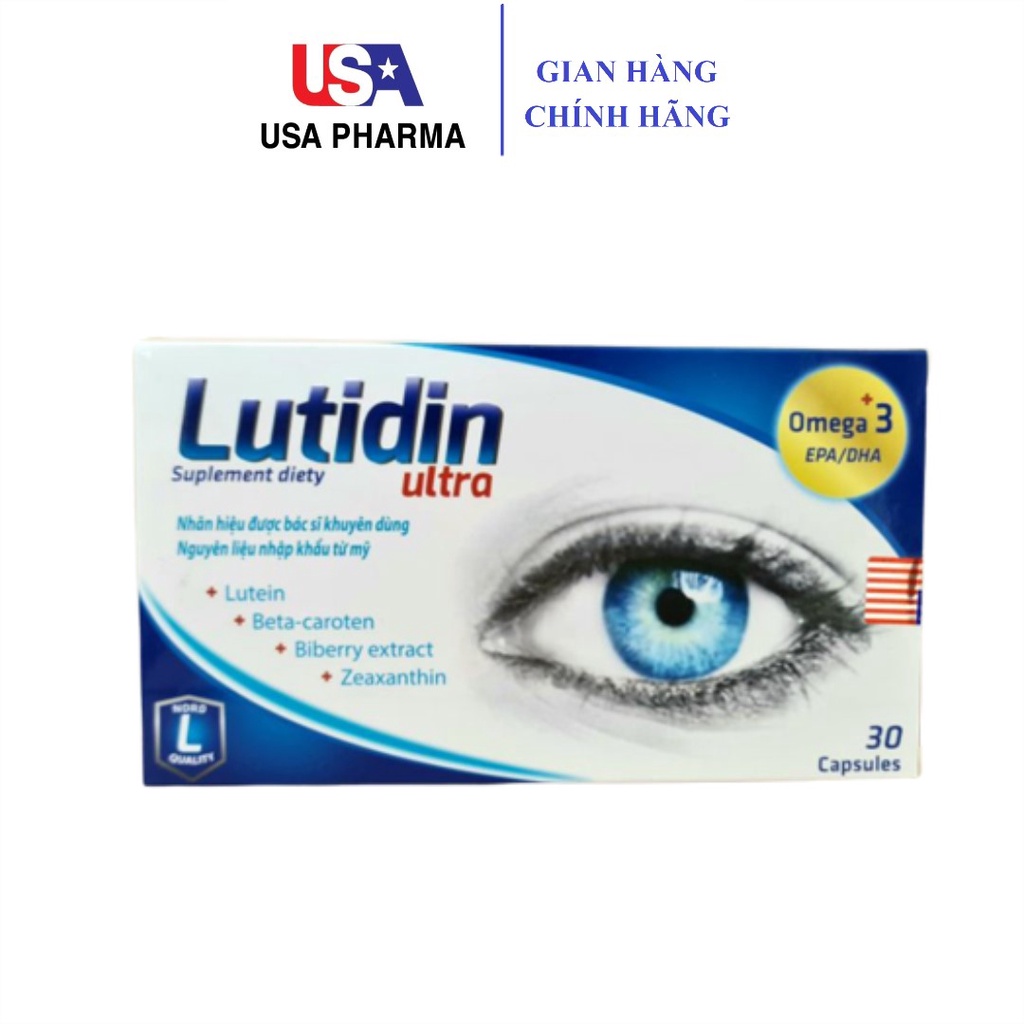 Lutidin Ultra - Bổ sung dinh dưỡng cho mắt (10 viên/vỉ x 3 vỉ/hộp)