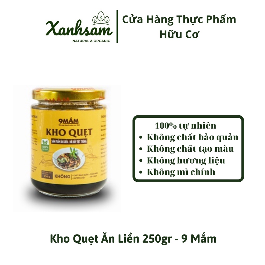 Kho Quẹt Ăn Liền 9 Mắm 250gr - XanhSam
