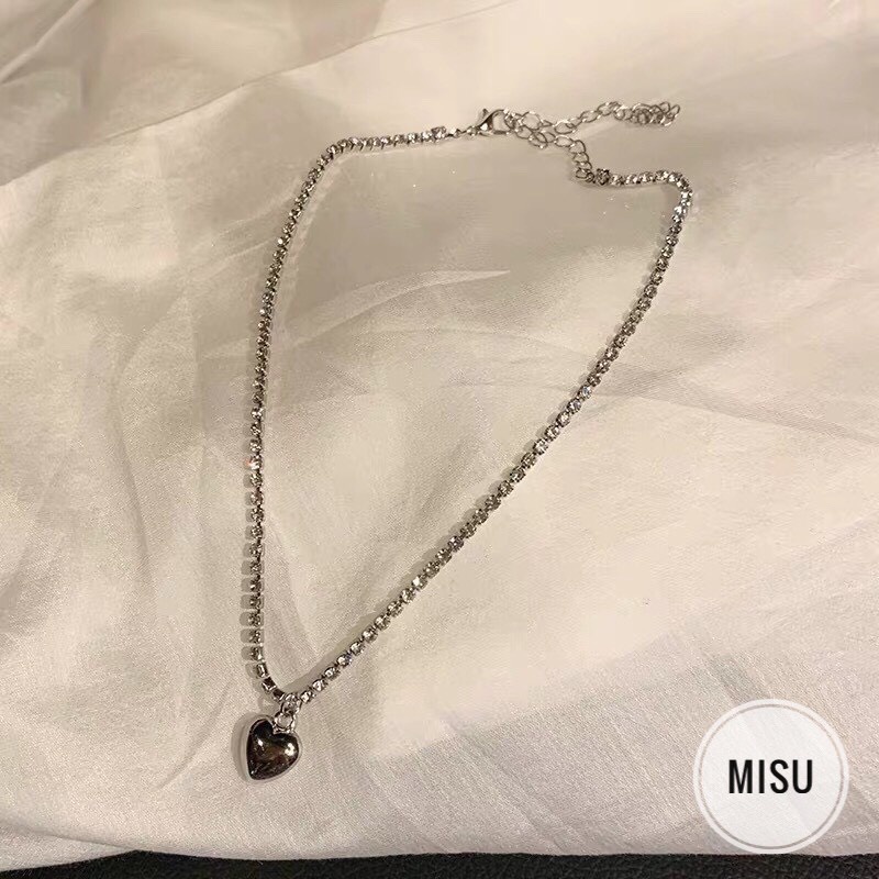 [FreeShip] Vòng Cổ, Dây Chuyền Choker Hợp Kim Hình Bướm, Trái Tim Nhiều Lớp Unisex Cá Tính - Misushop [phụ kiện]
