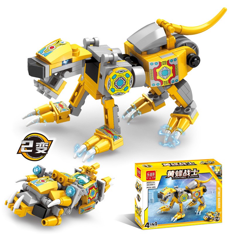 Đồ Chơi Lắp Ráp Chiến Binh Người Máy Wasp Mech Chất Liệu An Toàn Đồ Chơi Thông Minh Sáng Tạo Cho Bé Trai Bé Gái