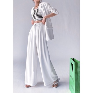 Quần ống rộng ulzzang 2 dây lưng