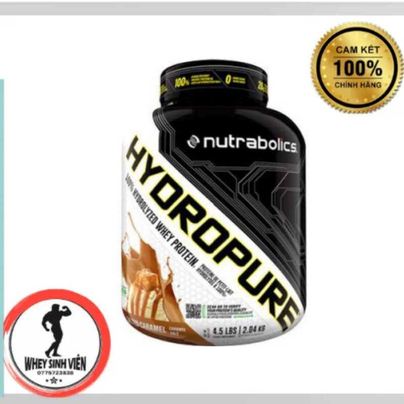 Whey Protein HydroPure Nutrabonics 100% Thủy Phân Tăng Cơ Giảm Mỡ Hộp 2.04kg