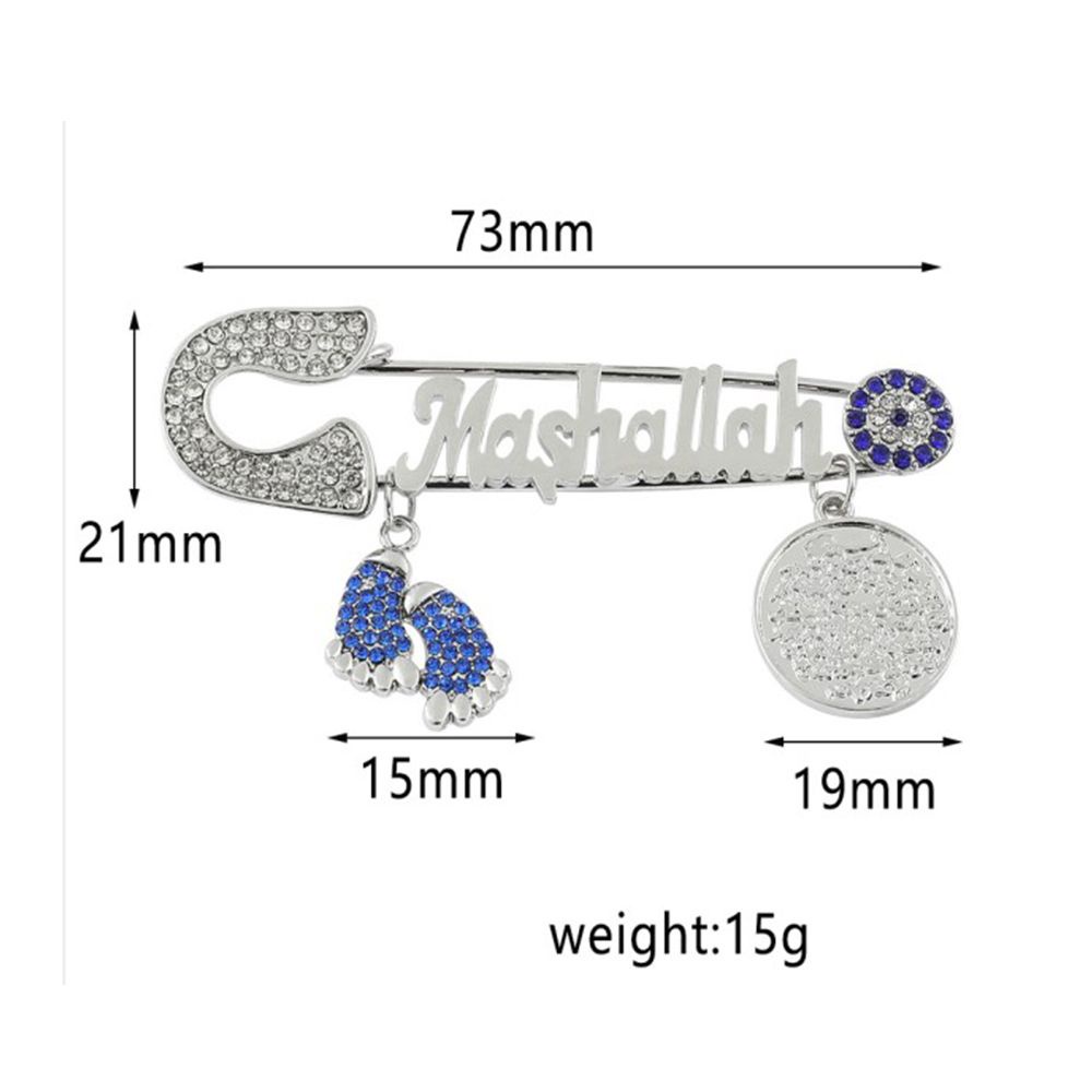 Ghim cài áo hình chữ cái đính đá zircon phối tua rua thời trang sang trọng