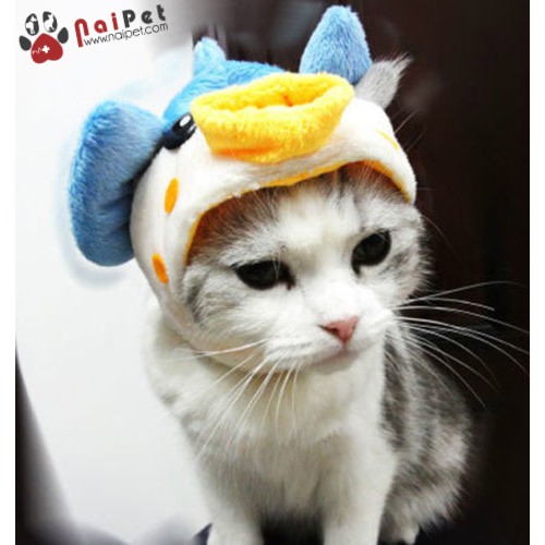 Nón Mũ Chùm Đầu Hình Thú Cho Chó Mèo