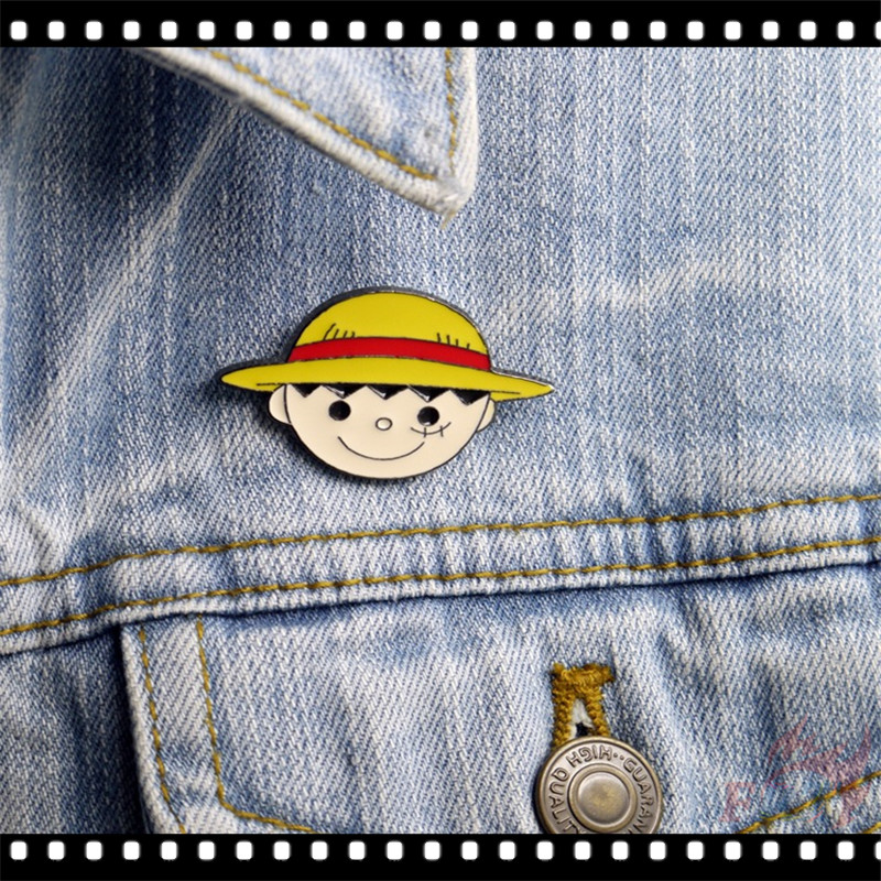 ★ Ghim Cài Áo Hình Nhân Vật Luffy / Zoro / Nami / Robin / Chopper / Sanji / Usopp / Brook / Franky Trong One Piece ★ 1 Huy Hiệu Cài Áo Hình Ba Lô Thời Trang