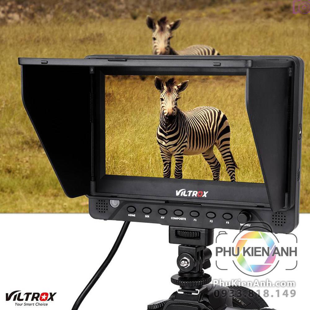 Màn hình VILTROX DC-70II 4K 7 inch cho máy ảnh, camera đầu Vào AV IPS HD