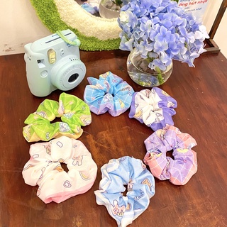 Dây buộc tóc, cột tóc Scrunchies hoa quả, hình gấu ngộ nghĩnh đáng yêu