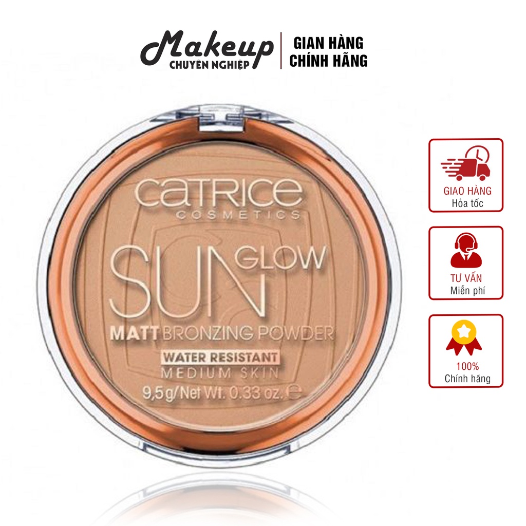 PHẤN TẠO KHỐI CATRICE SUN GLOW MATT BRONZING POWDER