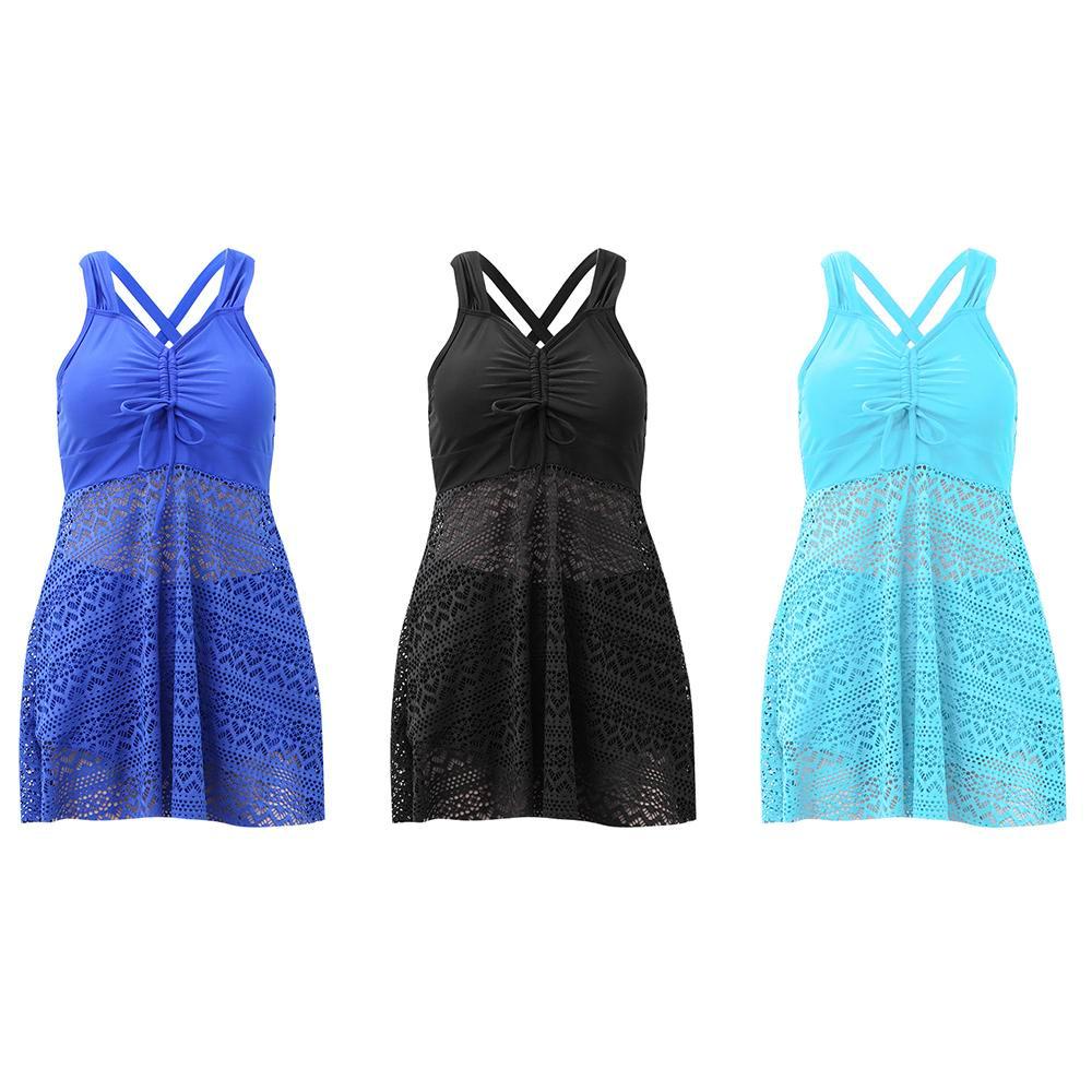 Bộ Đồ Bơi Lưng Cao Màu Sắc Xinh Xắn Cho Nữ