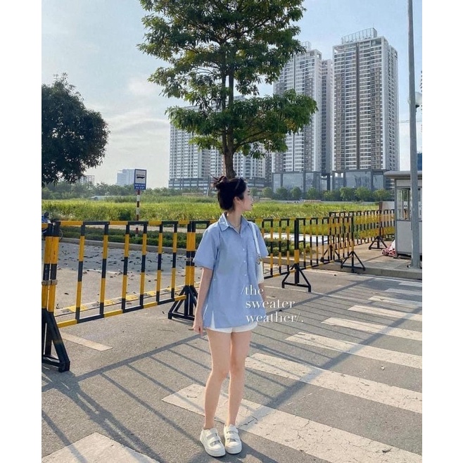 Áo sơ mi Classic cổ đức xẻ tà túi ngực