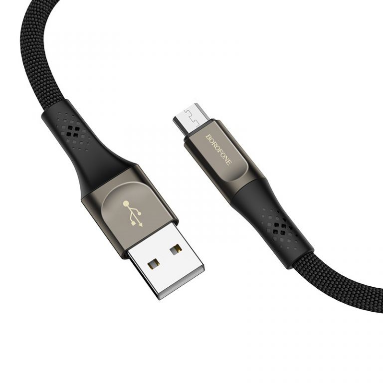 Cáp Sạc MICRO USB Borofone BU7 Dài 1.2M Dây Dù Cho Android - BH 12 Tháng 1 đổi 1 (MÀU SẮC NGẪU NHIÊN) - Hưng Long PC