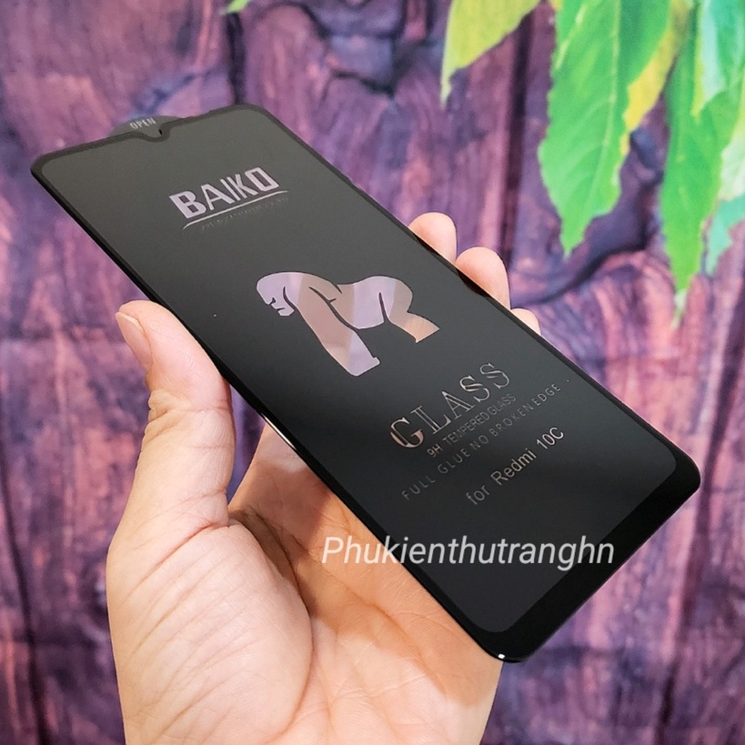 Cường lực Full màn BAIKO Xiaomi Redmi 10C 12C Poco C40 Redmi 10 10A Redmi 9 9A 9C Redmi A1 Plus Redmi 8 8A Redmi Note 8