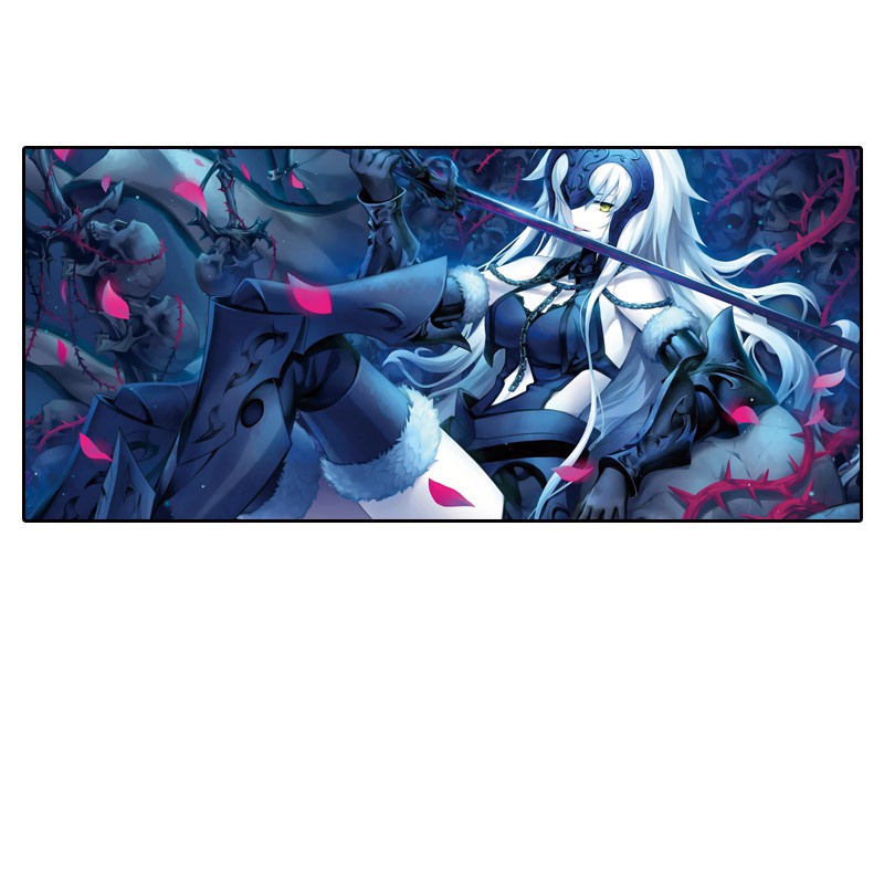 Miếng Lót Chuột Cỡ Lớn Họa Tiết Anime Fate Joan of Arc Sakura Saber Okita Chống Thấm Nước