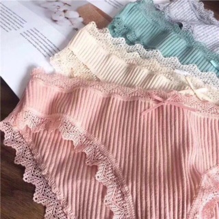 Set 4 quần phối viền ren cực xinh