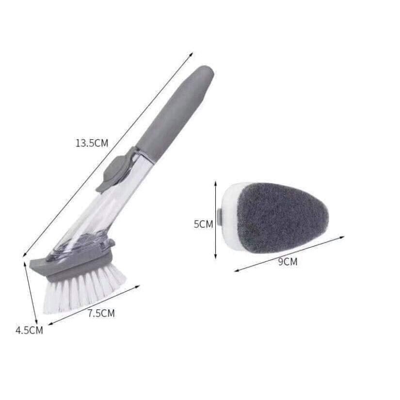 Cây cọ bếp kèm bình xịt đa năng.