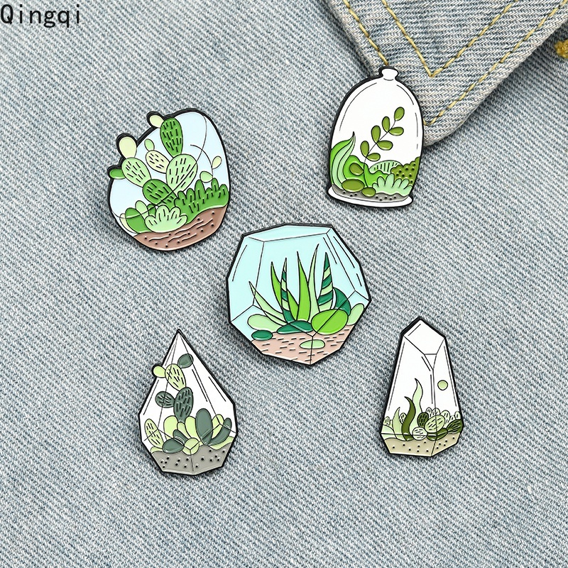 Ghim cài áo Miss Zoe hoạt hình cây xương rồng dễ thương