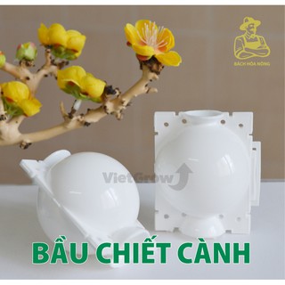 Combo 3 Bầu chiết cành Croco - Ghép Giống Rễ Cây Nhân Giống Có Thể Tái Sử Dụng Bằng Nhựa Màu Trắng