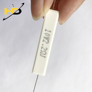 Combo 10 Trở Sứ 10W 2.2Ohm Chân Đồng, Điện Trở