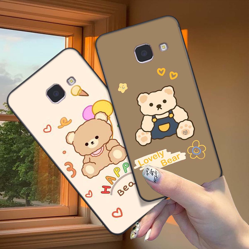 Ốp lưng điện thoại Samsung J7 PLUS / J7+ in hình gấu dễ thương