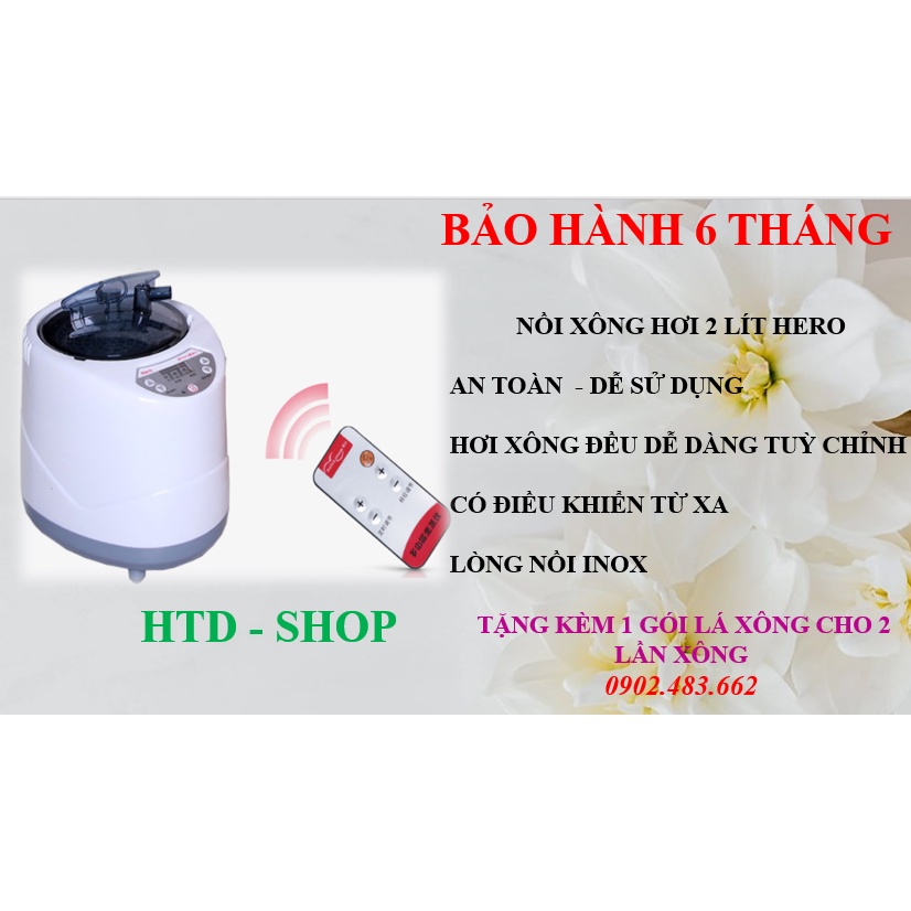 Nồi xông hơi Hero 3l, tặng kèm ổ 3 chấu, Lỗi 1 đổi 1, Bảo hành sản phẩm 6 tháng.