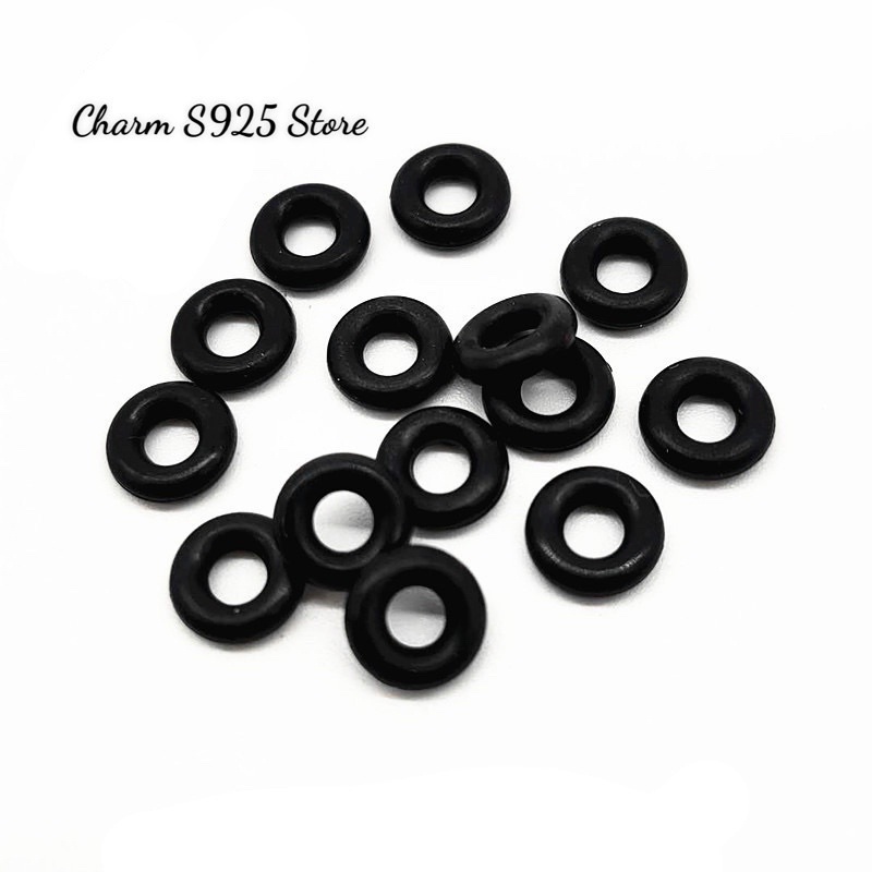 Chốt cao su chặn charm bạc S925 pandora bịch 10 hạt