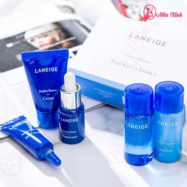 BỘ SẢN PHẨM DƯỠNG DA CHỐNG LÃO HÓA 5 BƯỚC [LANEIGE]