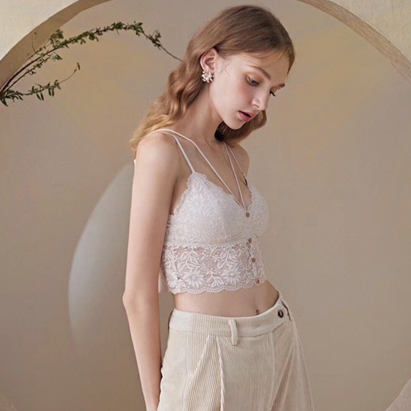 Áo Bra Ren Hoa 4 Khuy Mềm Mại Siêu Thời Trang SUNBRA 9965