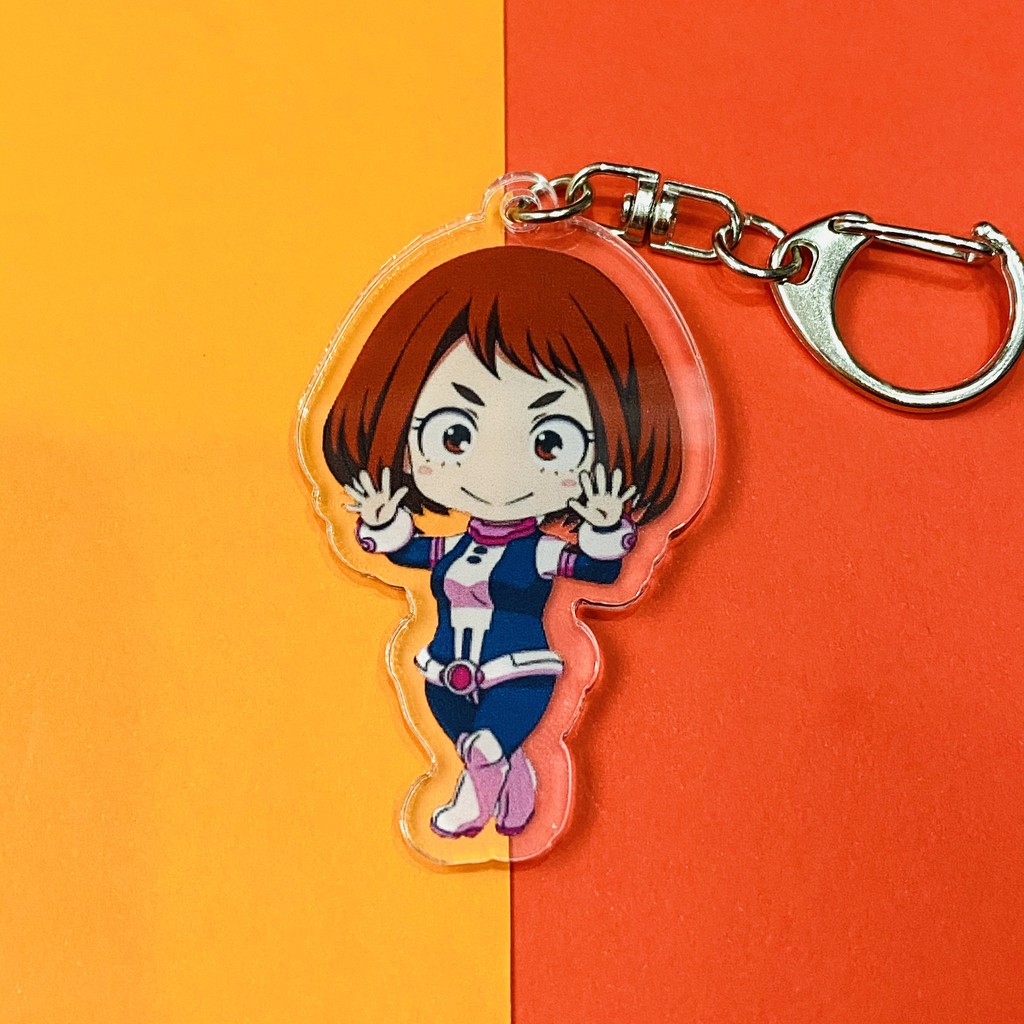 ( Mica trong acrylic ) Móc khóa Boku No Hero Academia Học viện anh hùng ver single quà tặng chibi anime