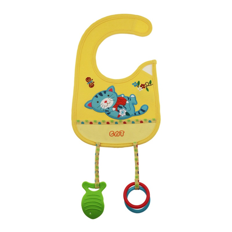 Yếm Ăn Họa Tiết Hoạt Hình Có Thể Điều Chỉnh Cho Bé