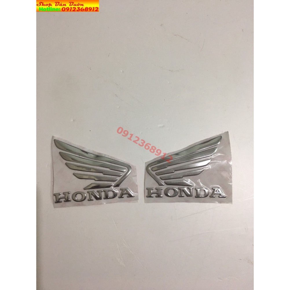 Logo honda tem dán cánh chim cao cấp- giá 1 đôi