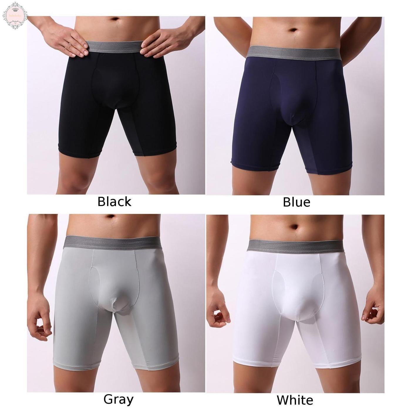 Quần lót boxer dài chất cotton thoải mái dành cho nam