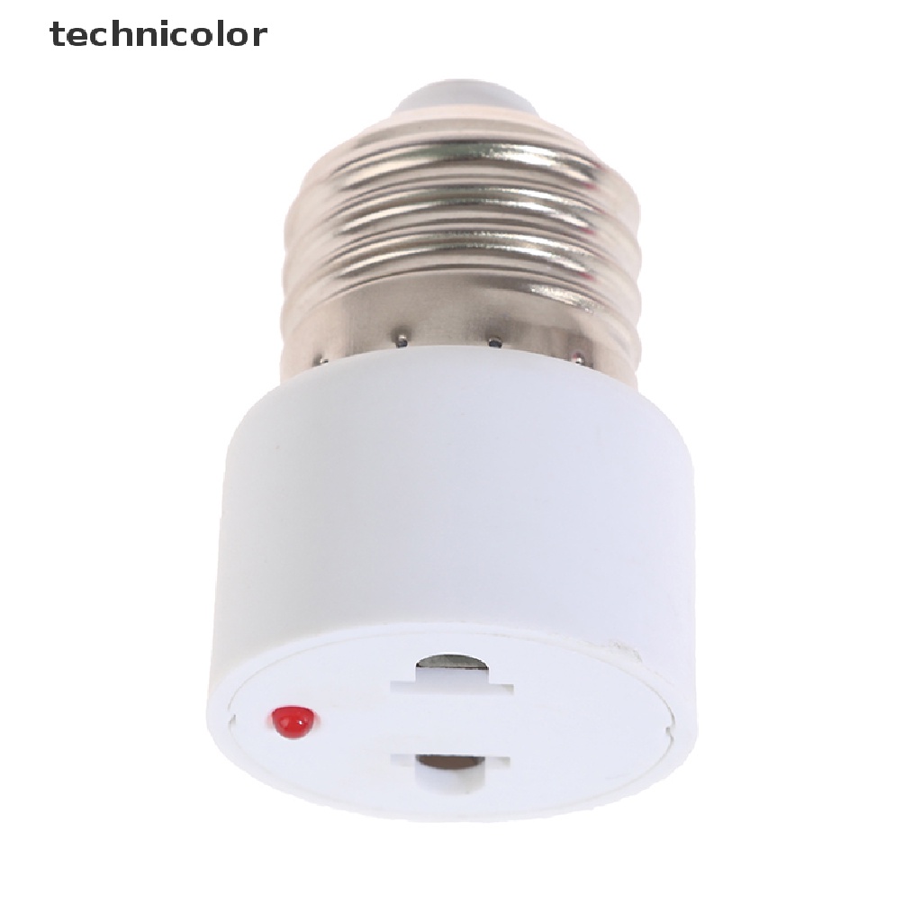 technicolor 220V E27 ABS White Connector Accessories US/EU Plug Screw Bulb Base Adapter TYG