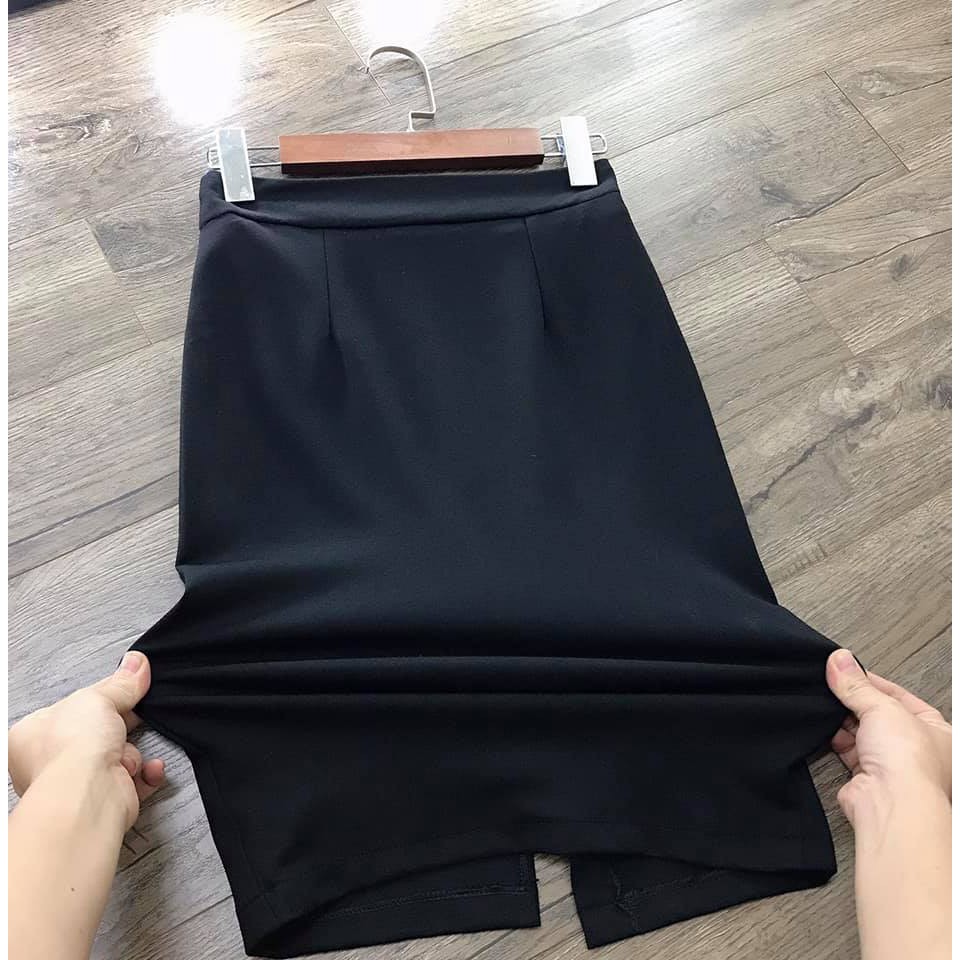 Chân váy bút chì chất Umi đẹp co giãn tốt. | BigBuy360 - bigbuy360.vn