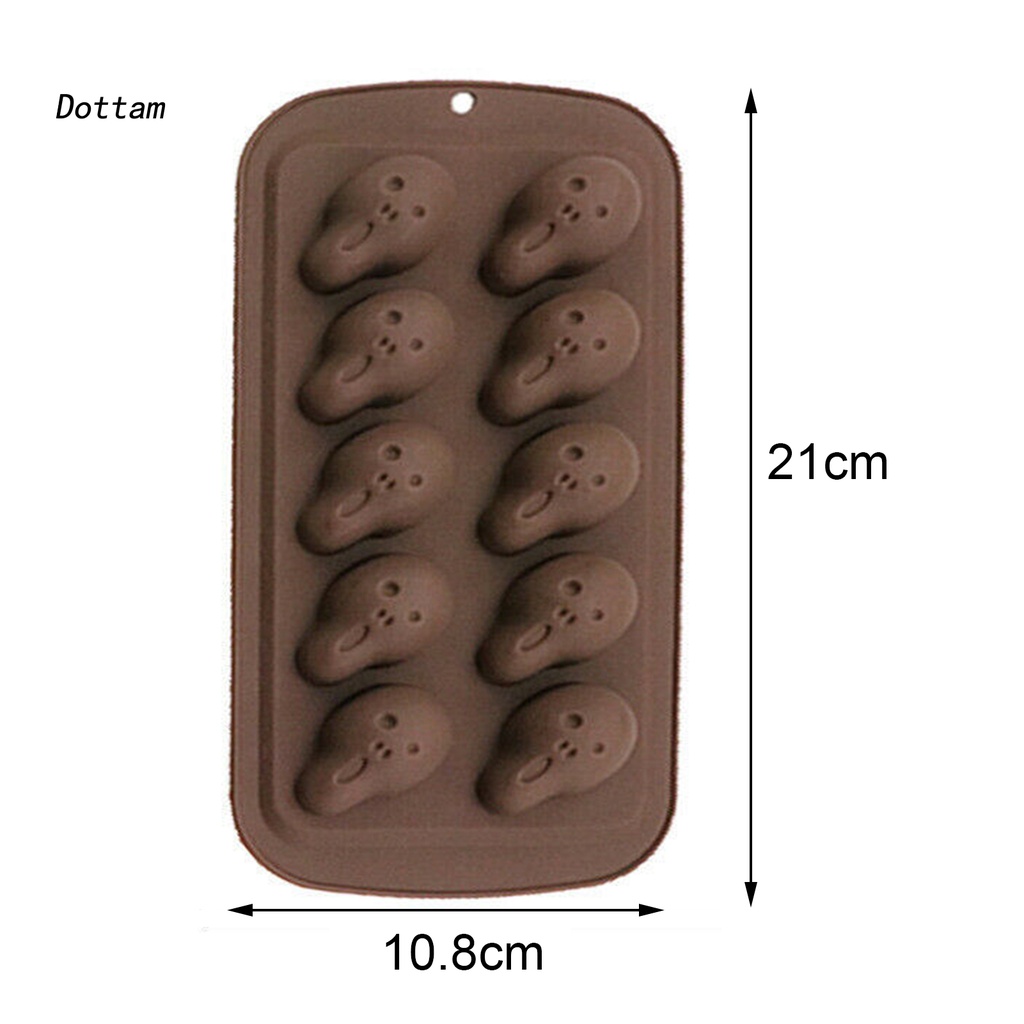 [Dt] Reusable Chocolate Mold Holiday Chocolate Cake Mould Heat Resistant for Party