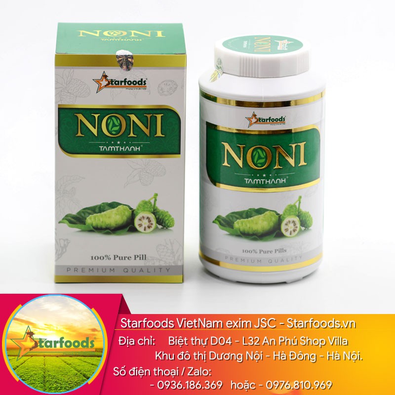 Nhàu Viên Noni nhà làm (Noni pills handmade), hộp nhựa & giấy 400g, sản phẩm noni tâm thành. Sản phẩm STARFOODS VIỆT NAM | BigBuy360 - bigbuy360.vn