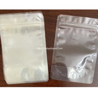 Túi zipper đáy đứng 2 mặt trong size 16x20