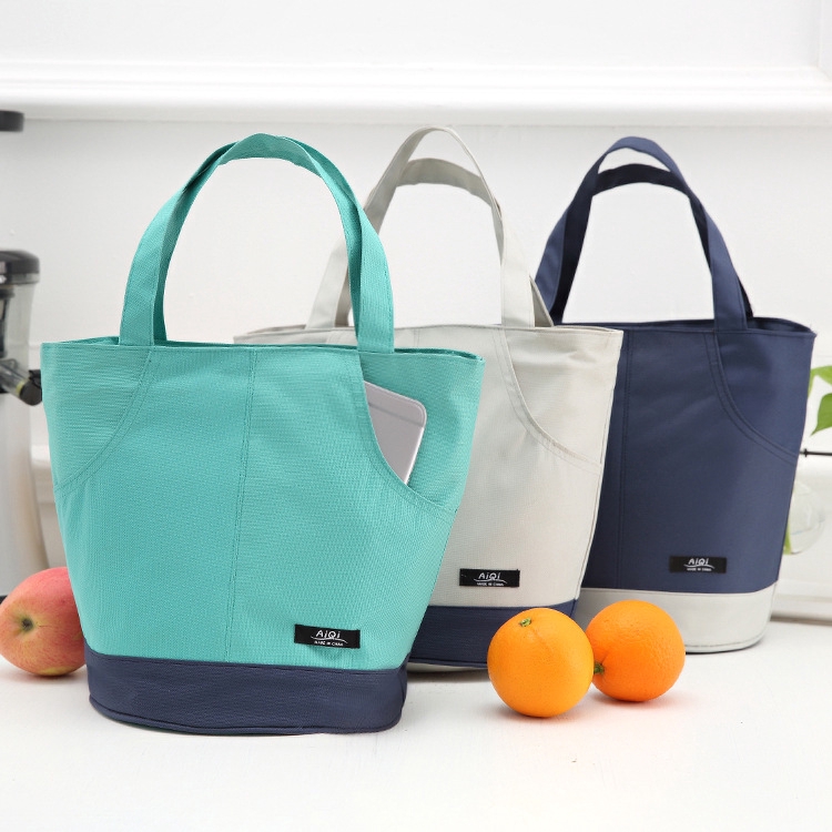 Màu sắc đơn giản phù hợp với cách nhiệt ngoài trời túi xách tay dã ngoại thời trang công suất lớn dày túi chống thấm túi ăn trưa