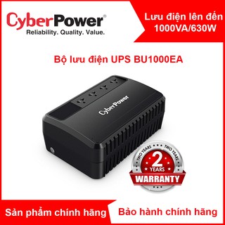 Bộ lưu điện CyberPower BU1000/BU1000E/BU1000EA - 1000VA/630W - Chính hãng new 100%