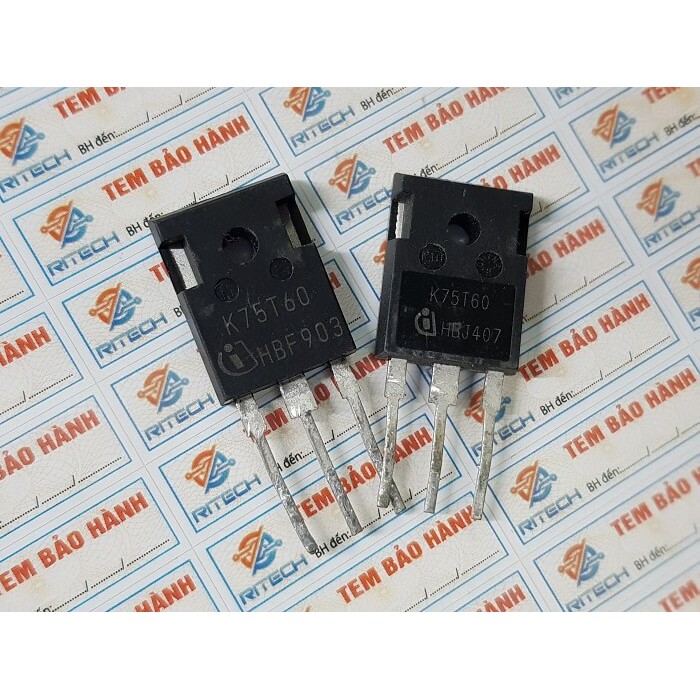 [Combo 2 chiếc] K75T60 IKW75N60T IGBT 75A-600V TO-3P TM