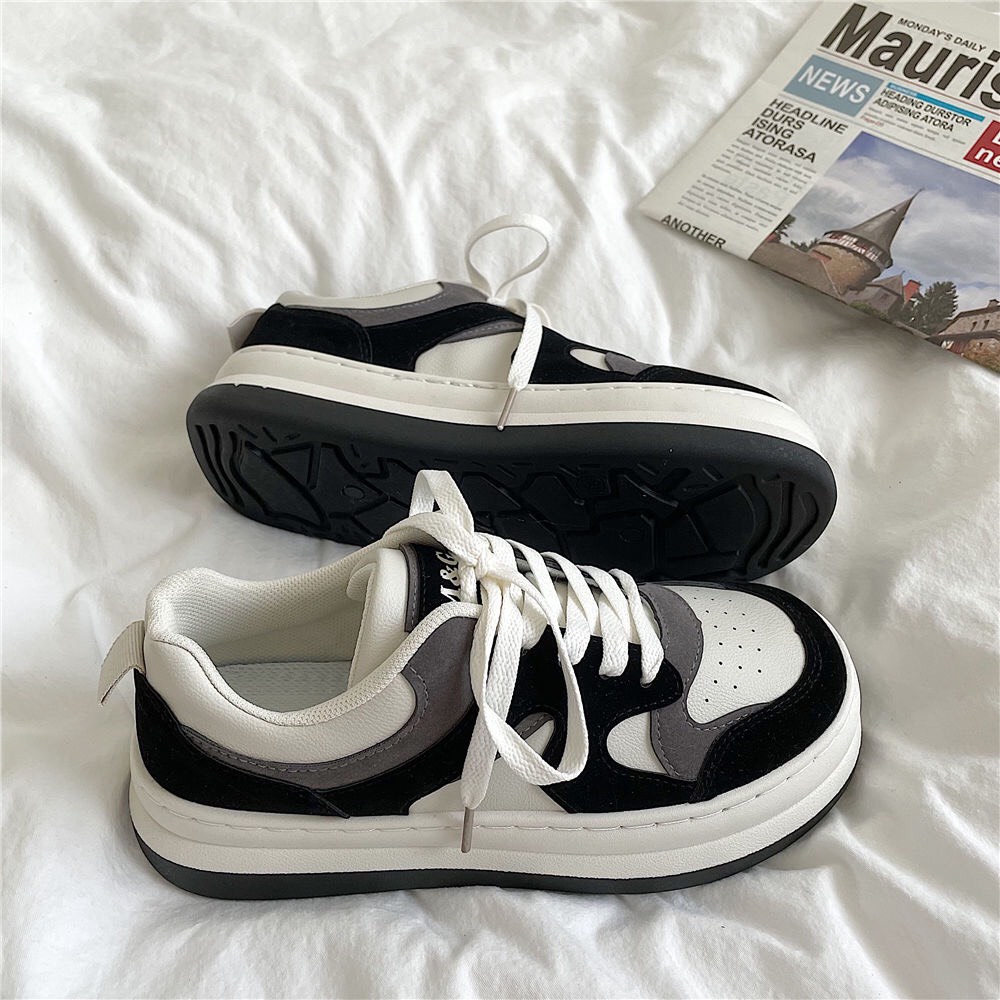Giày sneaker thể thao ulzzang đế bánh mì phong cách Hàn Quốc